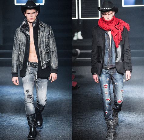 Philipp Plein 2014 2015 Fall Winter Mens Runway Denim Jeans Fashion