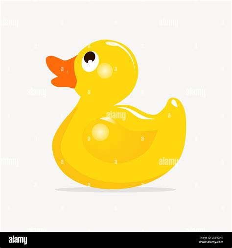 Yellow Rubber Duck Clipart Toy Illustration Vector Stock Vector Image