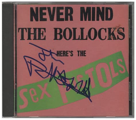 Lot Detail Sex Pistols Johnny Rotten Signed Never Mind
