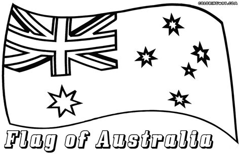 Australian Flag Colouring Page At Free Printable