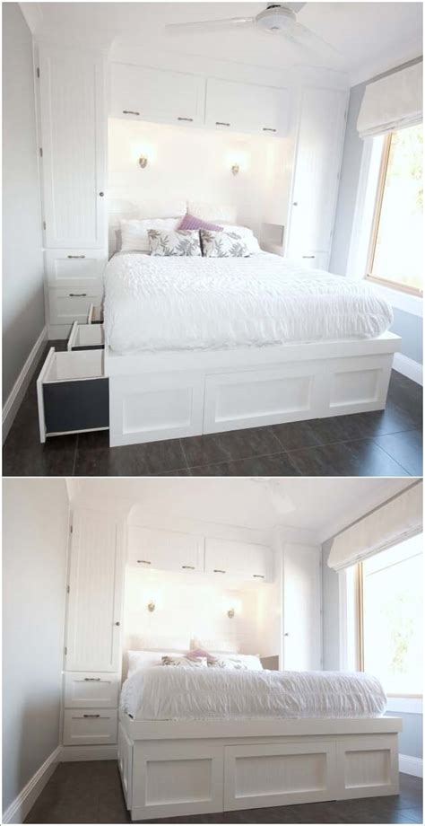 To update your bedroom, you might want to paint one of the wall sides in your bedroom with another. 31 Small Space Ideas to Maximize Your Tiny Bedroom ...