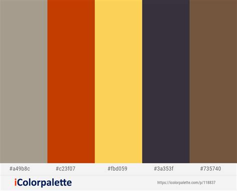 Color Palette Yellow Brown Color Schemes Grey Palette Color Schemes