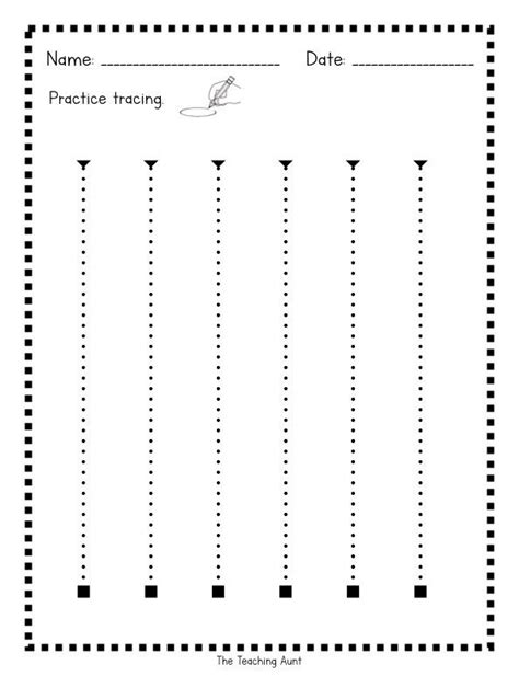 Tracing Horizontal Lines Worksheets Preschool