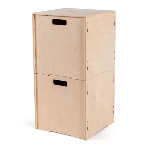 Sprout Kids 2 Piece Stackable Wood Storage Box Set Wayfair