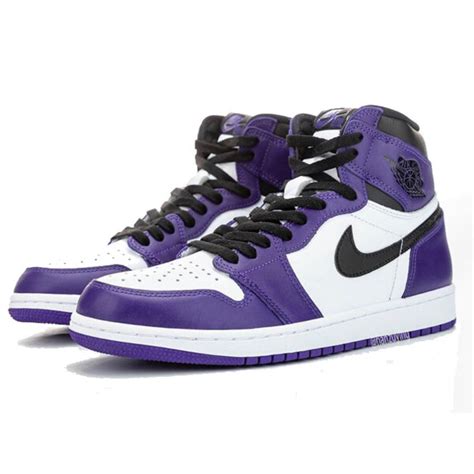 Nike Jordan 1 Retro High Court Purplewhite Krep Kingz