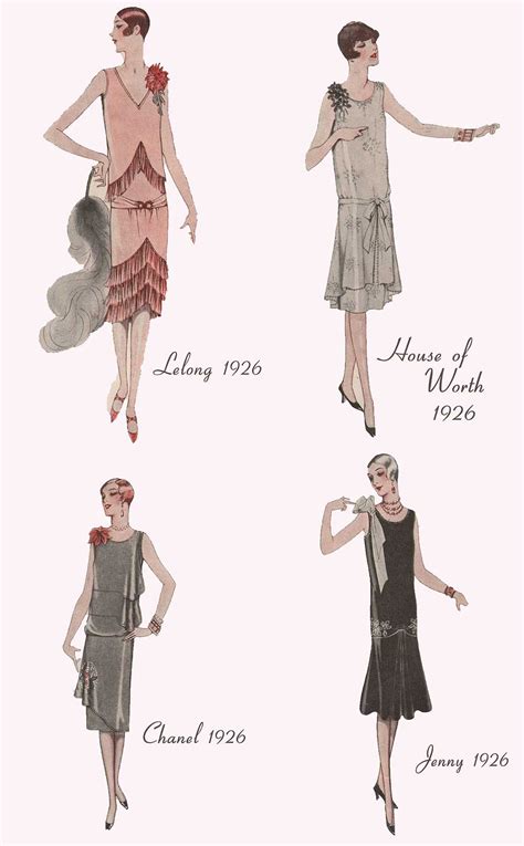 1920s Fashion Four Paris Evening Dresses 1926 Glamour Daze 1920s