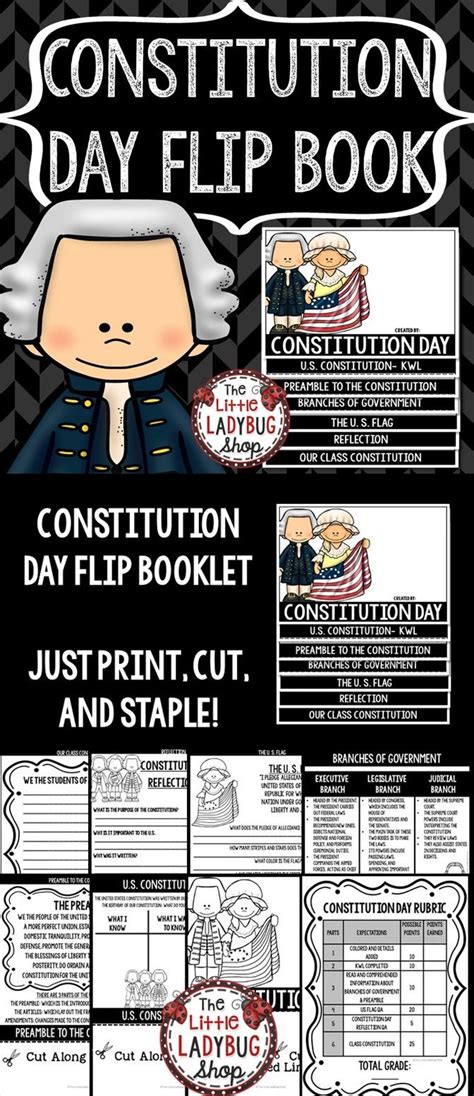 Constitution Day Flip Book Constitution Day Activity Is Perfect In