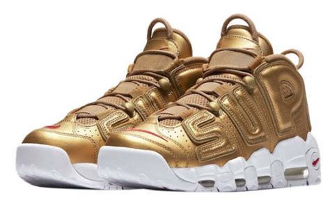 Air Uptempo X Supreme Gold Alloker Shop