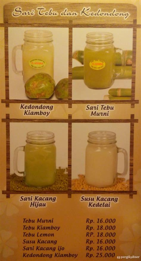 Selalu Diperbarui Menu Sari Tebu And Kedondong Kiamboy Clarissa Gading