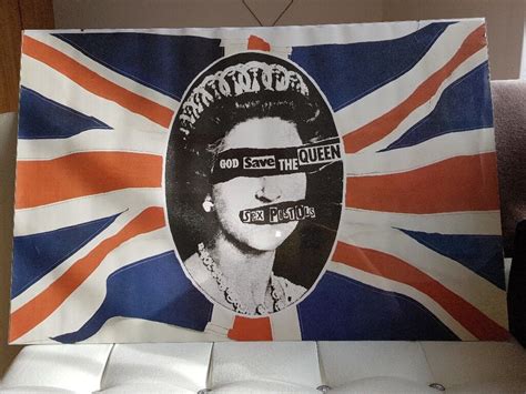 Sex Pistols God Save The Queen Framed Promo Poster 24 X 36 In