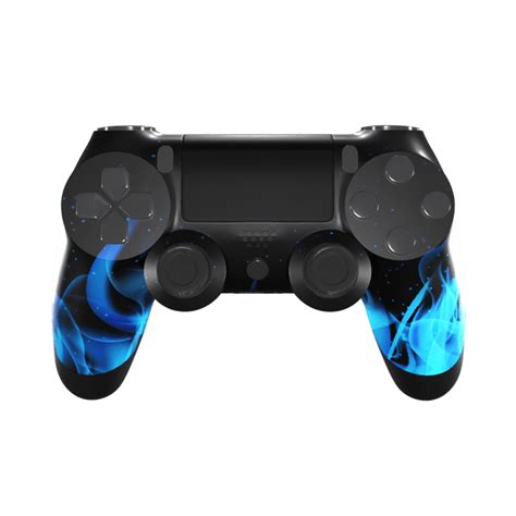Ps4 Custom Controller Blue Flame Edition Custom Controllers