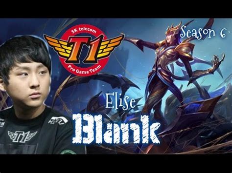 Skt T Blank Elise Vs Kindred Jungle Patch Kr League Of Legends