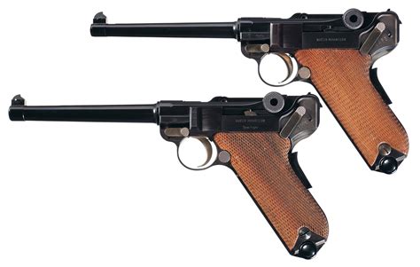 Two Mauserinterarms American Eagle Luger Semi Automatic Pistols