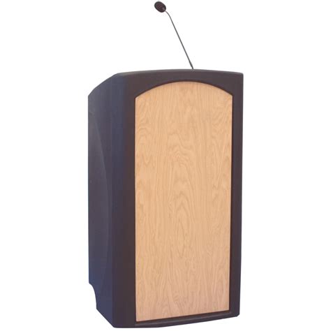 A Portable Podium With A Microphone That Ships Free Click Here