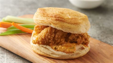 Pimiento Cheese And Chicken Breakfast Biscuit Sandwiches Recipe