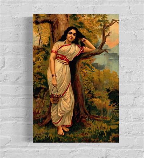 Raja Ravi Varma Paintings Lady In The Moonlight Artociti Artociti