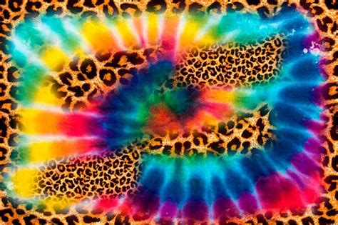 Tie Dye Leopard Background Graphic By Ak Graphics · Creative Fabrica