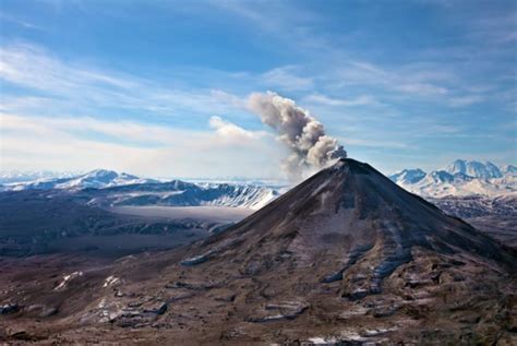Frequent Ash Emissions In Progress At Karymsky Volcano Russia The