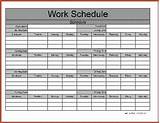 Monthly Staff Schedule Template Photos