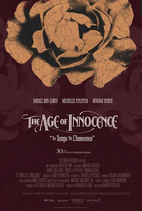 The Age Of Innocence Movie Poster 2 Of 2 Imp Awards