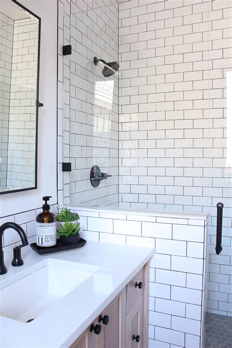 A Classic White Subway Tile Bathroom Designed By Our Teenage Son The