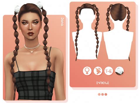 Sims 4 Enriques4 Jana Hair The Sims Game