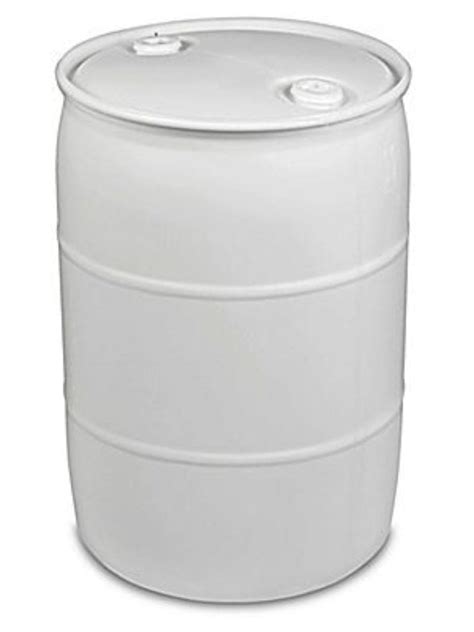 55 Gallon Poly Closed Top Drum Natural Approved Storage And Waste