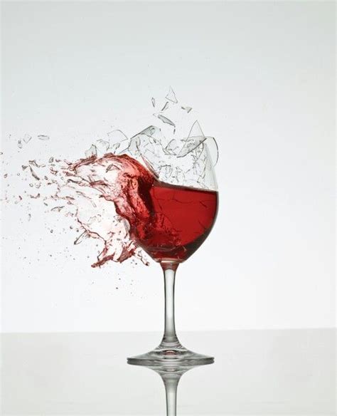 Shattered Glass Wine Art Wine Glass