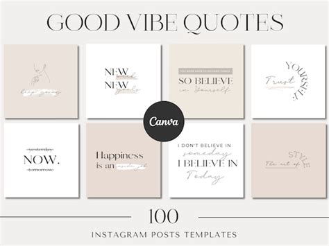 100 Instagram Quotes Template Editable Quotes Templates Etsy