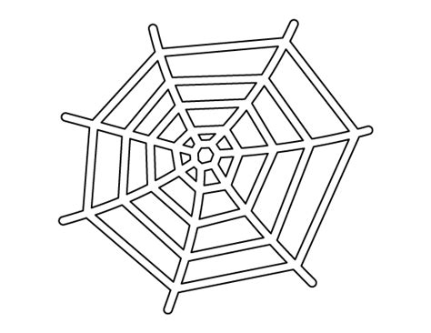 printable spider web template
