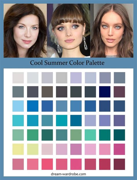 Cool Summer Color Palette And Wardrobe Guide