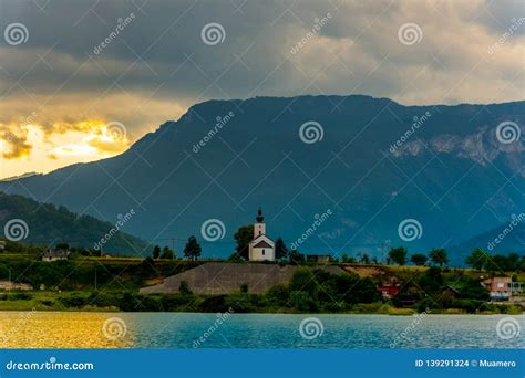 The Coastline Of The Jablanicko Lake In Bosnia Stock Photo Image Of