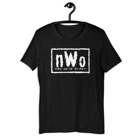 Nwo New World Order T Shirt Nwo Logo Wcw Professional Wrestling Unisex