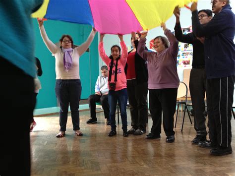 Play Parachute Games At Mildmay Adult Centre Ilford Rainbow Schools
