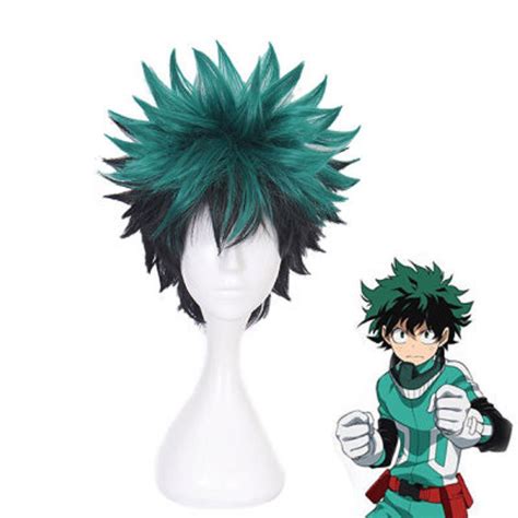 2 Colors Cosplay My Hero Academia Deku Izuku Midoriya Short Wig