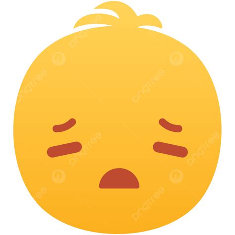 Expresión Triste Emoji Amarillo Vector Png Triste Amarillo