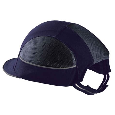 Skullerz By Ergodyne Bump Cap Short Brim Baseball Dark Blue Fits Hat