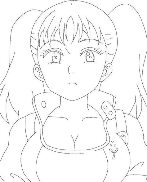Diane From Anime Seven Deadly Sins Coloring Page Download Print Or
