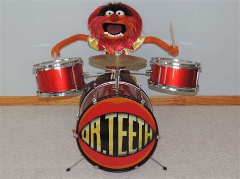 Jim Henson Muppets Animal Photo Puppet Drum Set Jim Henson Drums