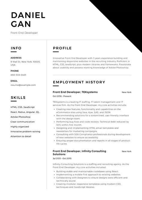 3+ years of designing and building successful web applications. Guide: Front End Developer Resume  + 12 Samples  | PDF | 2019