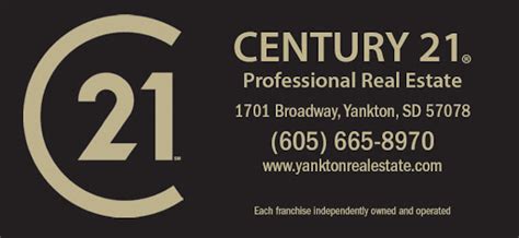 Century 21 Professional Real Estate Real Estate Agency In Yankton