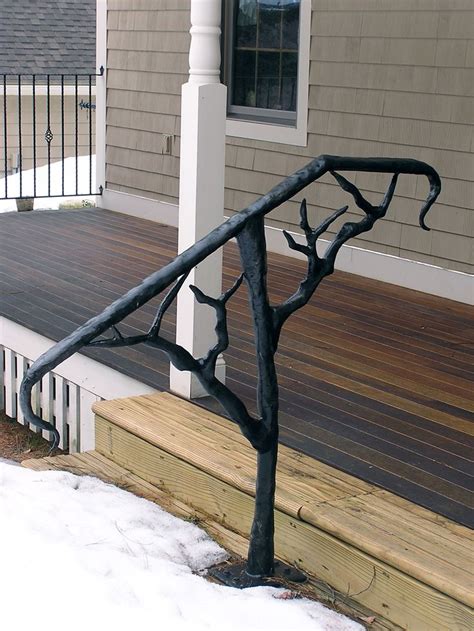 See more ideas about outdoor stair railing, outdoor stairs, stair railing. Tree Handrail | Outdoor handrail, Outdoor stair railing ...