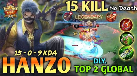 Brutal Damage Hanzo Best Build Top Global Hanzo DLY Gameplay Mobile Legends YouTube