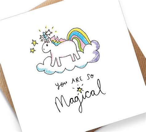 You Are So Magical Unicorn Greeting Card Greeting Cards Magical