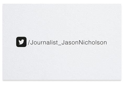 Twitter Icon For Business Card At Collection Of