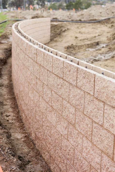 Curved New Outdoor Retaining Wall Concrete Retaining Walls Retaining