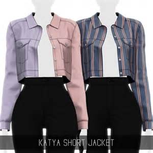 Simpliciaty Katya Short Jacket • Sims 4 Downloads