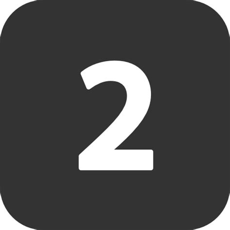 2 Nummer 2 2 Number Kostenlos Symbol Icon