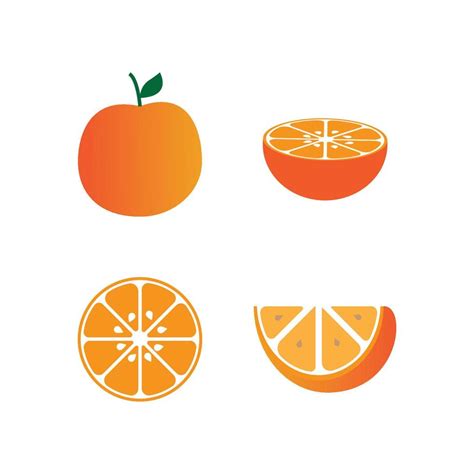 Orange Fruit Logo Vector Illustration Design 8166161 Vector Art At Vecteezy