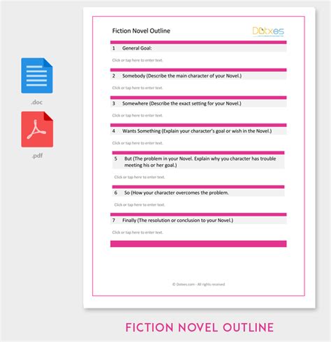 Book Outline Template Samples Examples And Formats Dotxes